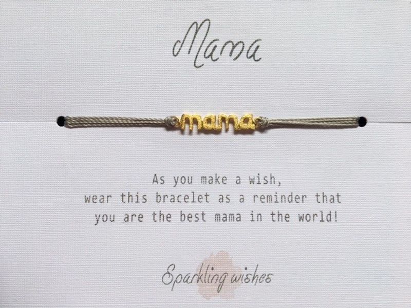 Sparkling wishes armbånd Mama