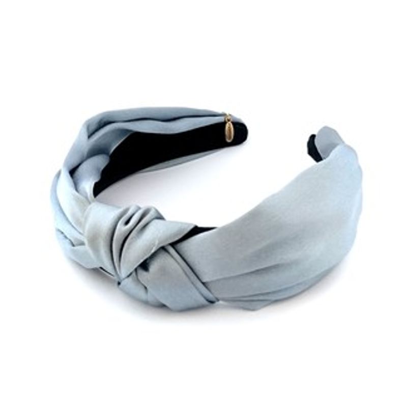 Noma hårbøyle m/ knute silke/satin dusty blue