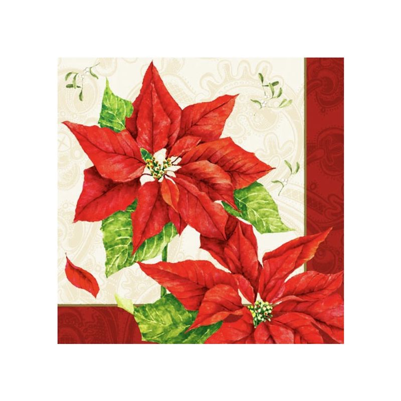 Lunsj servietter christmas time red 