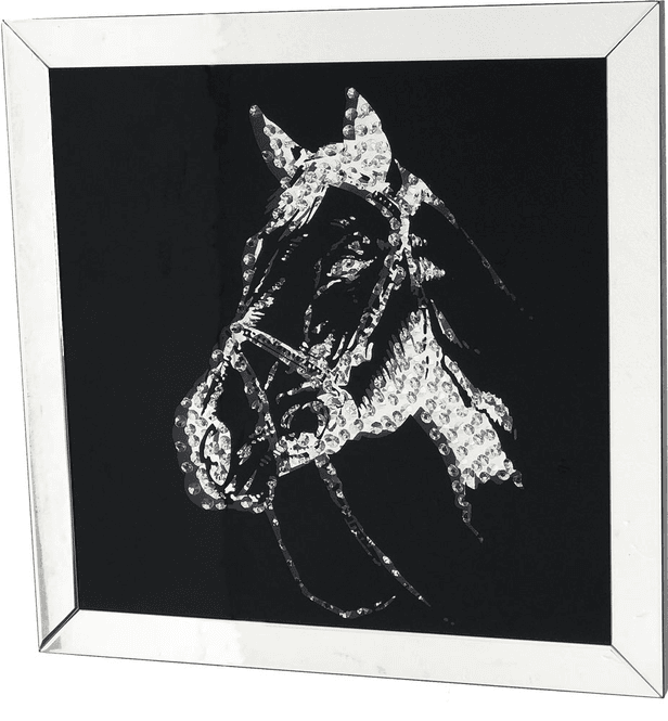Hovedbilde Glass bilde Hest
