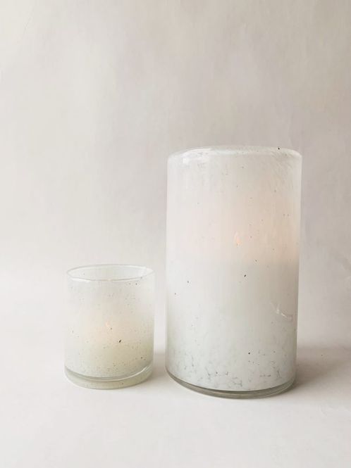 Hovedbilde Lysholdere munnblåst H20cm cream